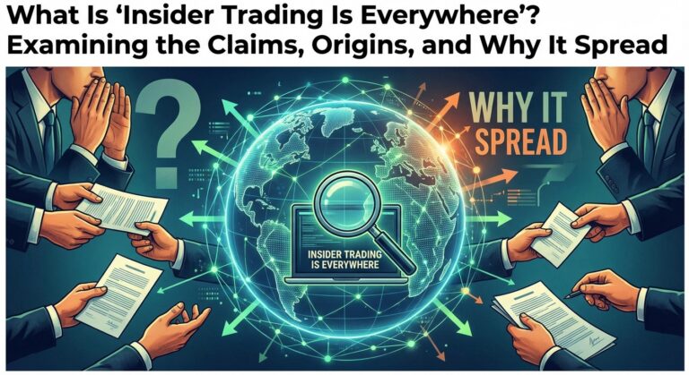 What Is ‘Insider Trading Is Everywhere’? Examining the Claims, Origins, and Why It Spread