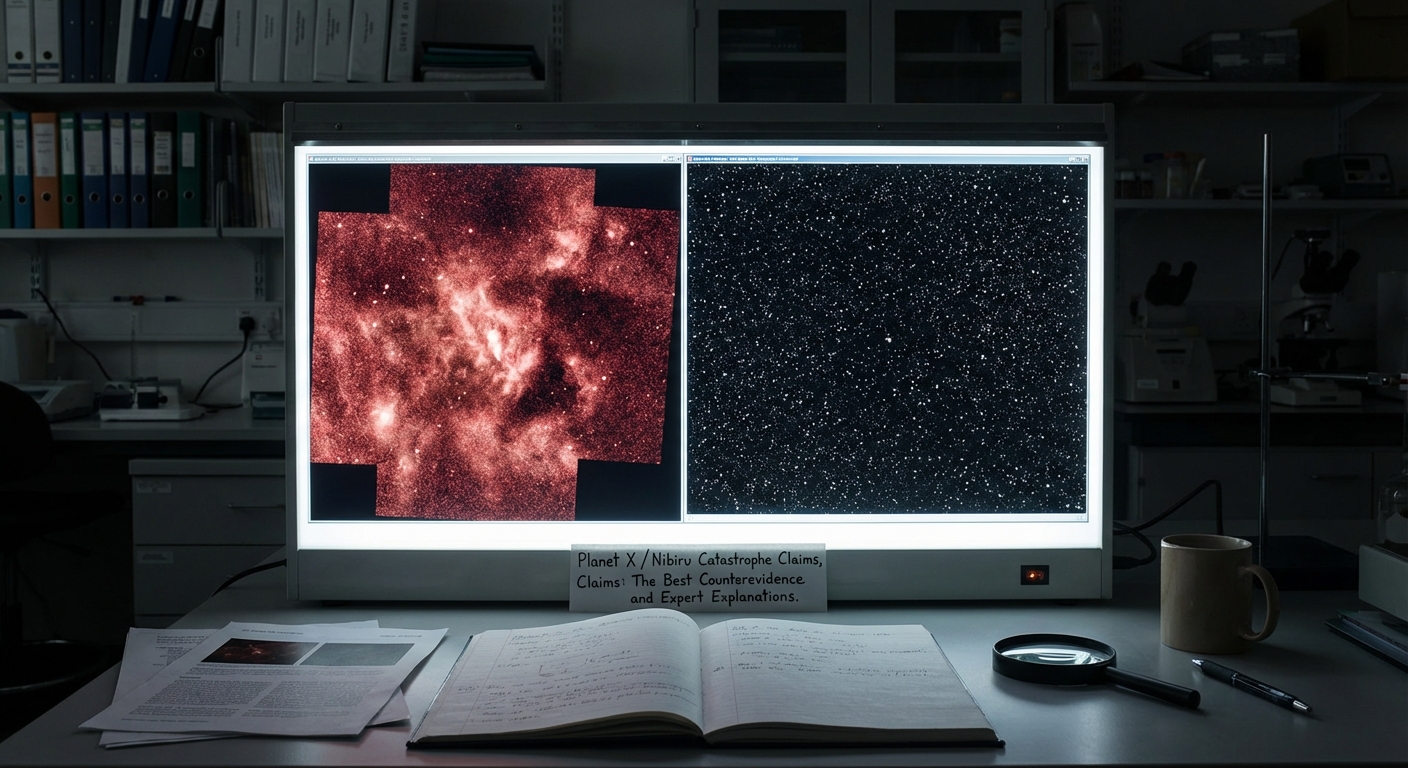 Comparison of infrared survey mosaic and optical star field displayed for scientific review.