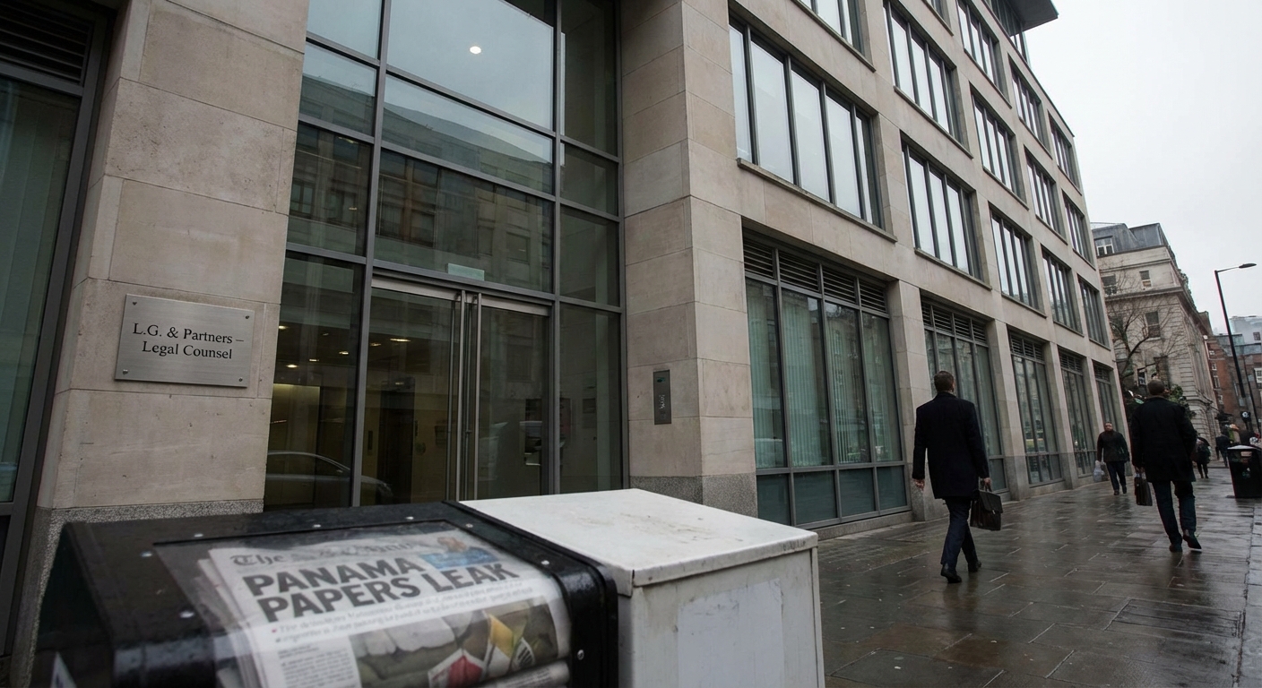 Neutral exterior of a legal office building suggesting institutional context after a major leak.