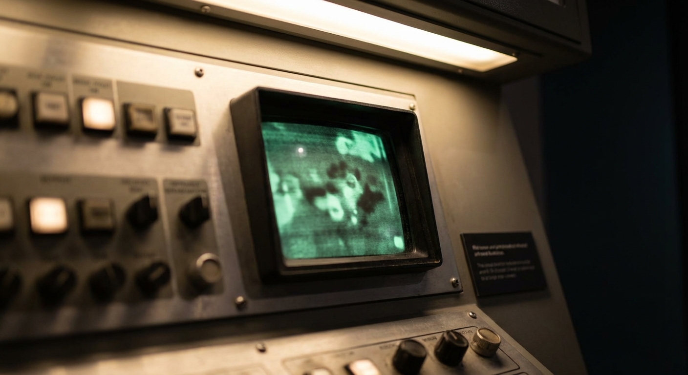 Close-up of an infrared sensor display showing a generic heat-pattern image and control buttons in shallow focus.
