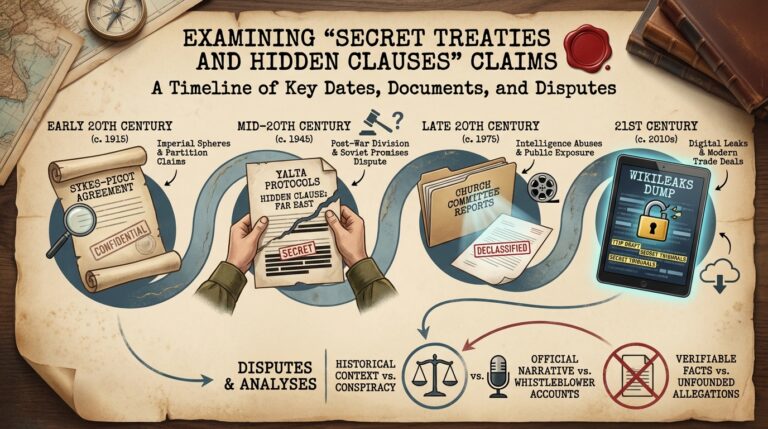 Examining “Secret Treaties and Hidden Clauses” Claims: A Timeline of Key Dates, Documents, and Disputes